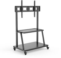 Soporte Móvil de Piso Ewent EW1541 Premium Heavy-Duty TV Stand 55" - 120" Negro