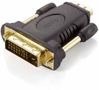Cable Equip Conversor HDMI/ > DVI Digital (24+1) Adaptador F/M Negro