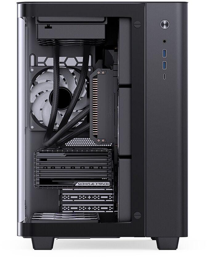 Caja ATX Jonsbo TK-3 Vidrio Tempelado Negro image number 3