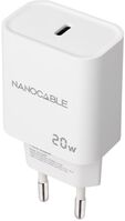 Cargador Nanocable USB-C PD 20W Blanco image number null