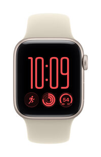 Smartwatch Apple Watch SE 3 GPS 40mm Starlight Aluminium Case with Sand Sport Band - S/M