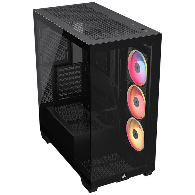 Torre E-ATX Corsair 3500X LXR Link RGB Negro Cristal Templado image number 1