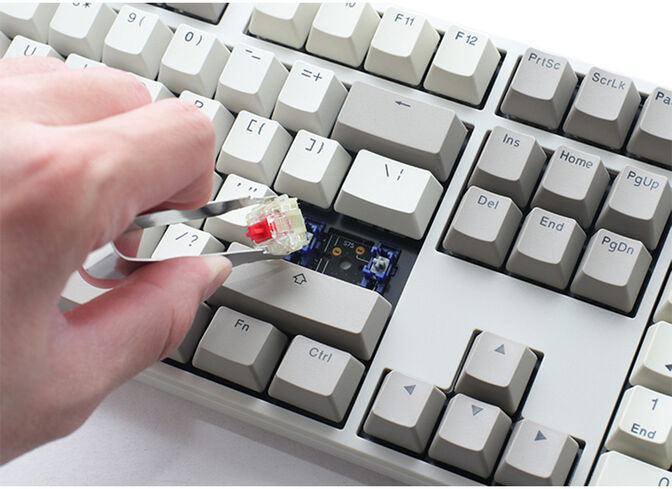 Teclado Mec&acirc;nico Ducky Origin 100% Vintage MX Red (ES) image number 1