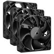 Ventilador Corsair iCUE Link RX120 PWM Negra 120mm (Pack 3) image number null