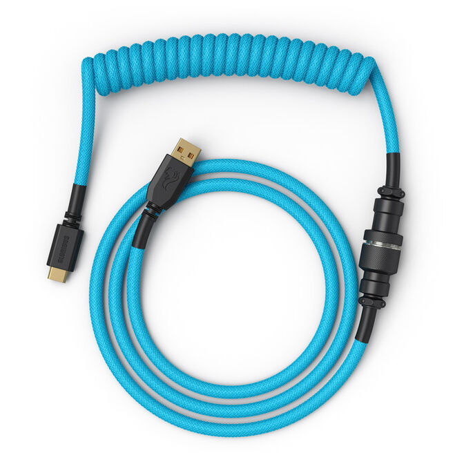 Cable Coiled Glorious USB-C para USB-A , 1,37m - Electric Blue image number 1