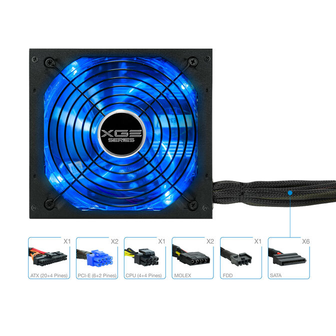 Fuente Alimentaci&oacute;n Tooq Xtreme Gaming Energy II 700W 80+ Bronze c/LED image number 10