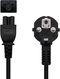 Cable de Alimentación Trevo NanoCable CEE7 Angular/M-C5/F 1.5 M Negro