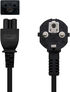 Cable de Alimentación Trevo NanoCable CEE7 Angular/M-C5/F 1.5 M Negro image number null