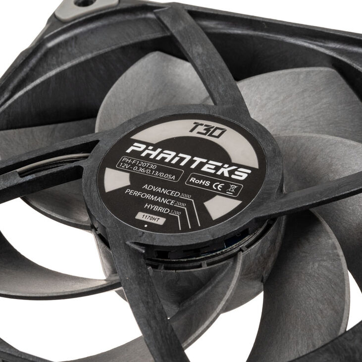 Ventilador Phanteks T30 PWM Negro Pack 3 - 120mm image number 4