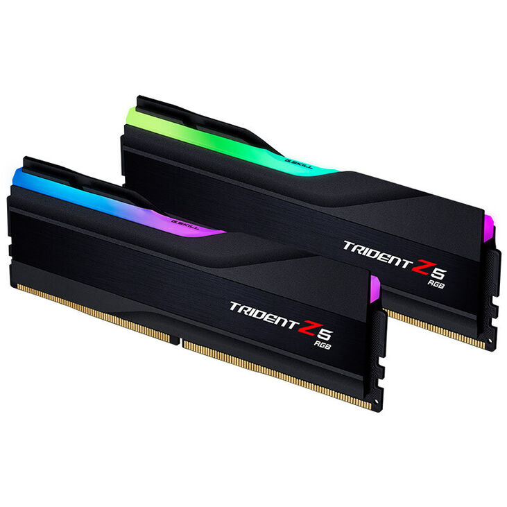 G.Skill Kit 64GB (2 x 32GB) DDR5 6400MHz Trident Z5 RGB CL32 Black - F5-6400J3239G32GX2-TZ5RK image number 1