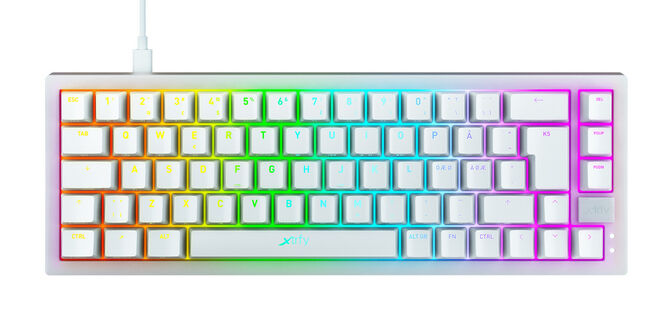 Teclado Mec&aacute;nico Cherry Xtrfy K5 Branco Compact RGB Gaming Hot-Swapp (ES) image number 1