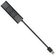 USB-A-Hub AXAGON HUE-S2B, 4x USB 3.0 - 30 cm image number null