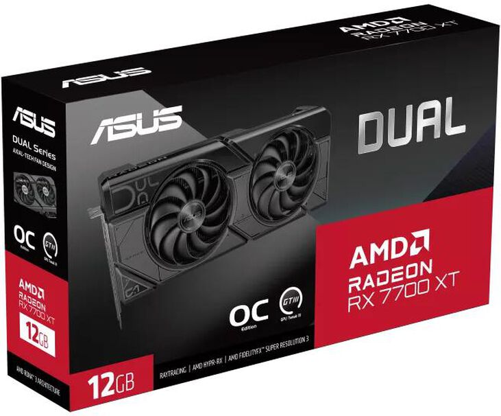 Tarjeta Gráfica Asus Radeon RX 7700 XT Dual OC 12GB image number 11