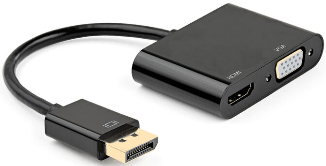 Adaptador Gigabit Ewent DisplayPort para HDMI ( 4K@30Hz ) + VGA ( FHD ) image number 0