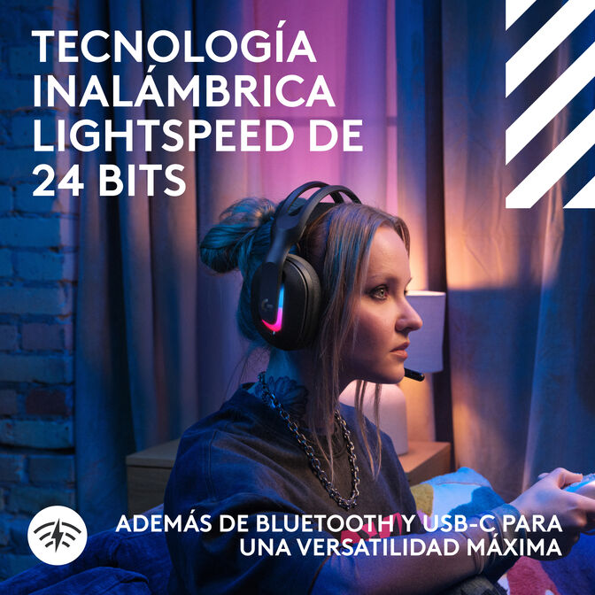 Auriculares Logitech Astro A20 X Lightspeed Wireless/Bluetooth Negro image number 19