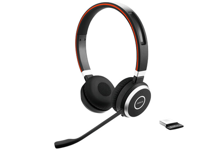 Jabra Evolve 65 SE Auriculares Inal&aacute;mbrico y al&aacute;mbrico Diadema Oficina/Centro de llamadas MicroUSB Bluetooth Negro image number 0