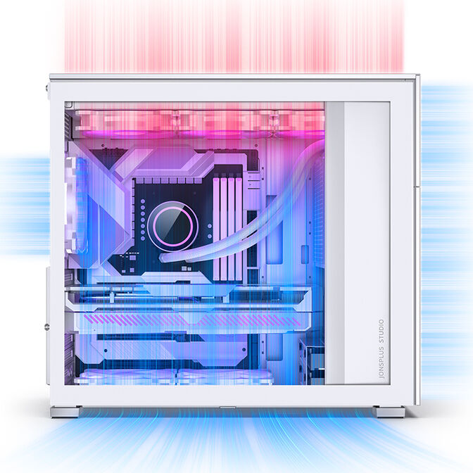 Caja ATX Jonsbo D41 MESH Vidrio Templado Blanco image number 13