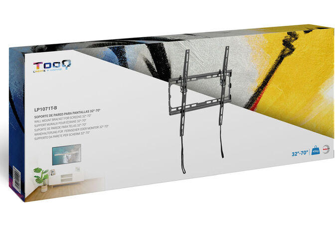 Soporte de Pared Tooq Tilt 32" a 70" Max. 45Kg Negro image number 2