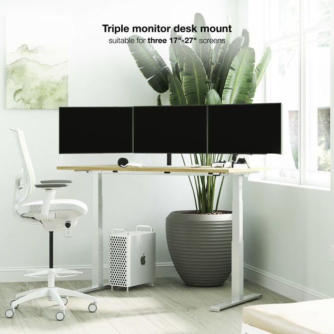 Soporte de Mesa Tooq Triple Inclinaci&oacute;n y Rotaci&oacute;n 17" a 27" M&aacute;x. 7kg para Brazo image number 7