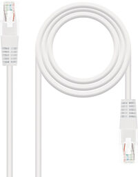 Cable de Red NanoCable RJ45 UTP CAT.5E AWG24 2 M Blanco