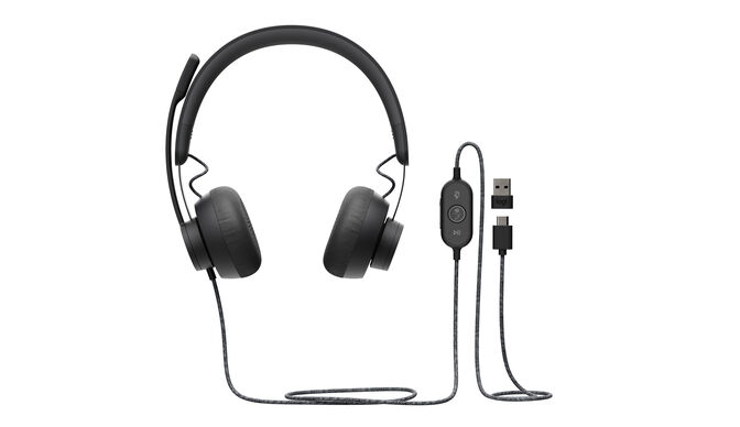 Headset Logitech Zone Wired Teams USB-C Grafite image number 0