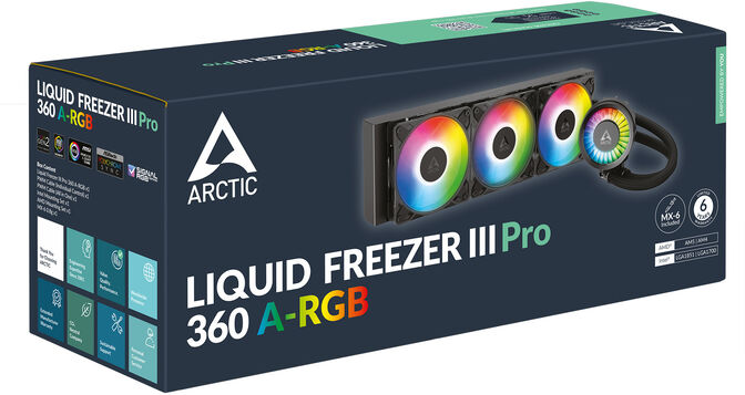 Kit Refrigeraci&oacute;n L&iacute;quida Arctic Liquid Freezer III PRO ARGB - 360mm image number 5