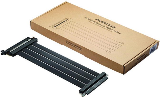 Card Riser Phanteks PCI-E 4.0 x16, 180&ordm;, 30cm - Negro image number 1