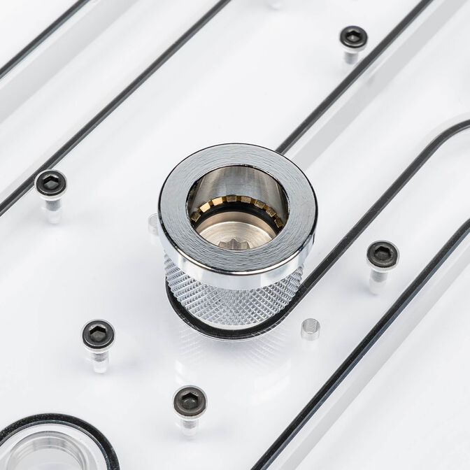 Conector Phanteks Glacier EZ-Fit F16G1/4 - Chrome image number 3