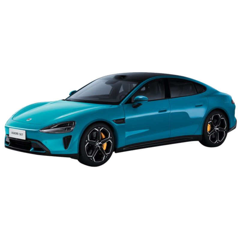 Coche Modelo Xiaomi SU7 1/18 Die-cast Azul Aguamarina