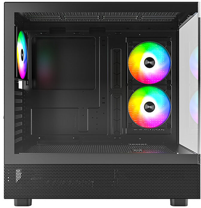 Caja ATX Montech XR RGB Vidrio Templado Negro image number 1
