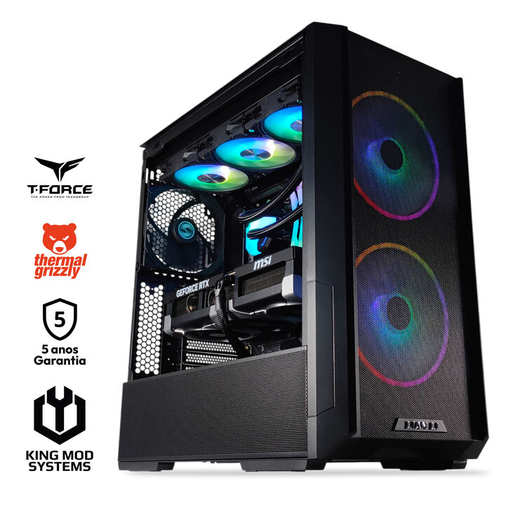 Ordenador King Mod Gamer-PC Ryzen 7 9800X3D 64GB DDR5 2TB RTX 5090 WiFi W11 image number 0