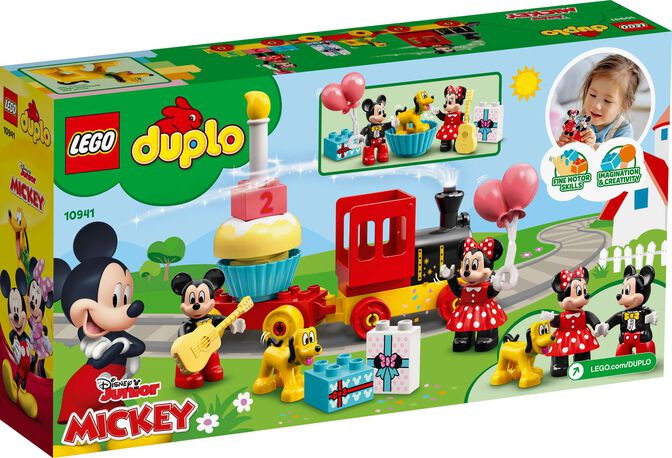 LEGO DUPLO: Tren del Cumplea&ntilde;os de Mickey y Minnie, 22 Piezas (10941) image number 1