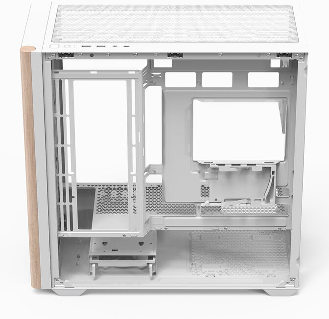 Caja Micro-ATX Aerocool D301A ARGB Vidrio Templado Blanco image number 3