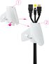 Organizador de cables flexible Nanocable 25 mm 3 M Blanco image number null