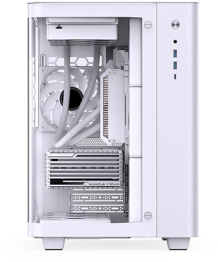 Caja ATX Jonsbo TK-3 Vidrio Tempelado Blanco image number 3