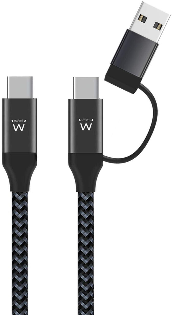 Cable de Carga Ewent EW9918 USB-C 2 em 1 image number 1