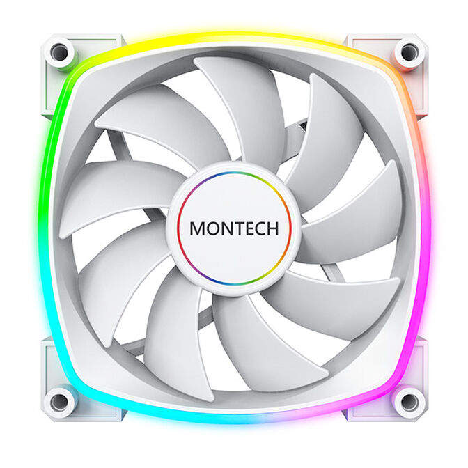 Ventilador Montech AX140 PWM ARGB PWM 140mm Blanco image number 0