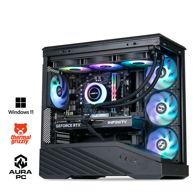 Ordenador AURA Gamer-PC Lian Li Ryzen 5 7500F 32GB DDR5 1TB RTX 5060 Ti 16GB WiFi W11 image number 0