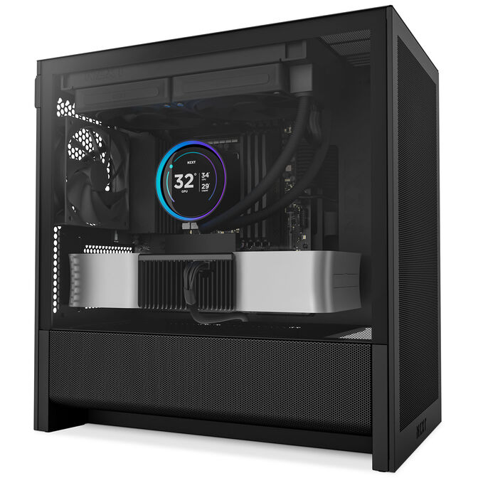Torre Micro-ATX NZXT H3 Flow Negra Cristal Templado image number 4