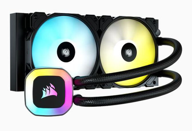 Refrigeraci&oacute;n L&iacute;quida CPU Corsair H100 RGB 240mm Negro image number 0