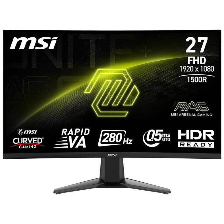Monitor MSI 27" MAG 276CXF Rapid VA FHD 280Hz 0.5ms image number 0