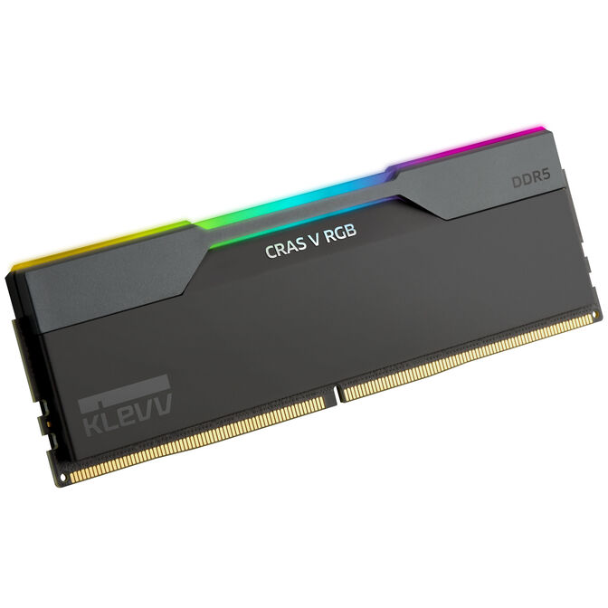KLEVV Kit 32GB (2 x 16GB) DDR5 CRAS V 6400MHz CL30 RGB Obsidian Black (Intel XMP/AMD Expo) image number 2