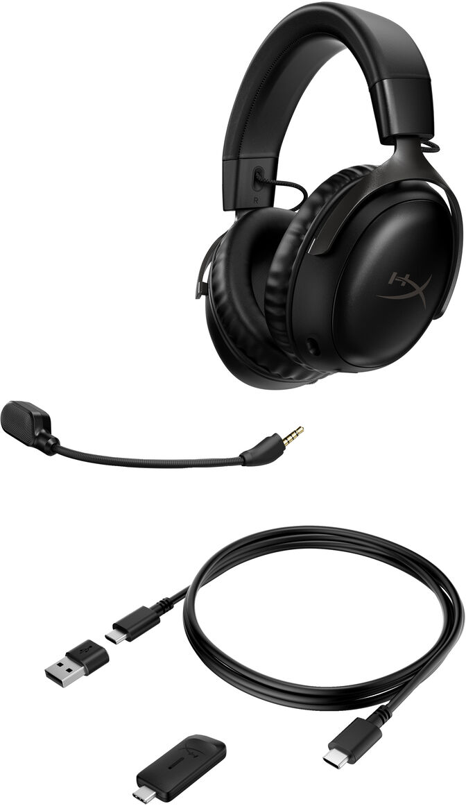 Auriculares HyperX Cloud III Wireless Negro image number 3