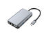 HUB USB Conceptronic 7-in-1 USB-C 3.2 > 3x USB-A 3.0  + HDMI + VGA + Gigabit + USB-C (PD100W) image number null