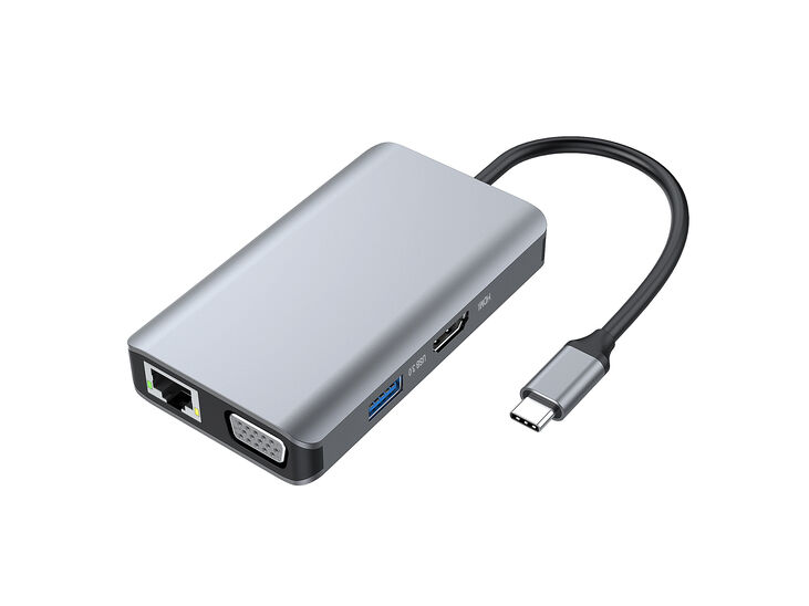 HUB USB Conceptronic 7-in-1 USB-C 3.2 > 3x USB-A 3.0  + HDMI + VGA + Gigabit + USB-C (PD100W) image number 3