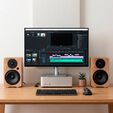 Altavoces Hi-Fi Vulkkano A5 ARC MKII 50W Bluetooth HDMI ARC Marrones image number null