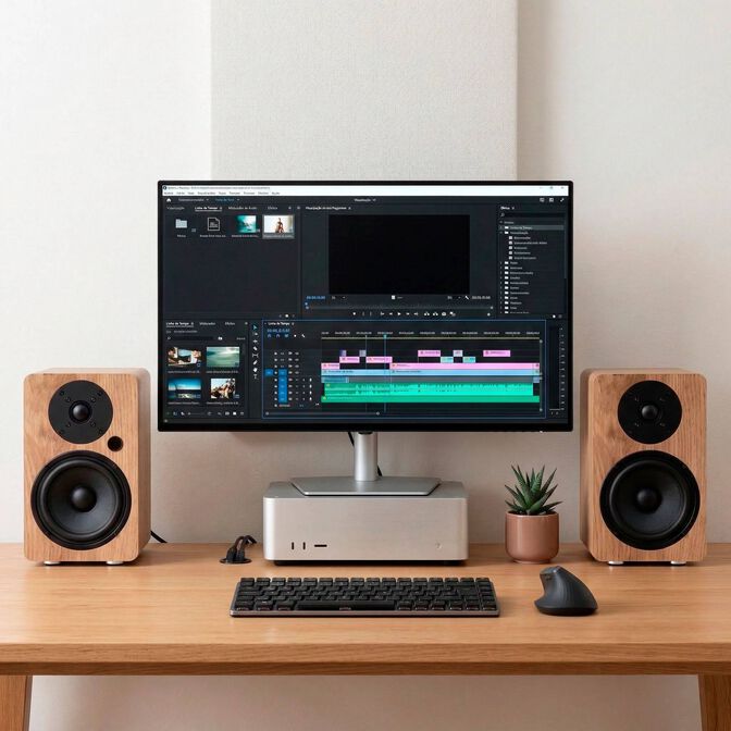 Altavoces Hi-Fi Vulkkano A5 ARC MKII 50W Bluetooth HDMI ARC Marrones image number 4