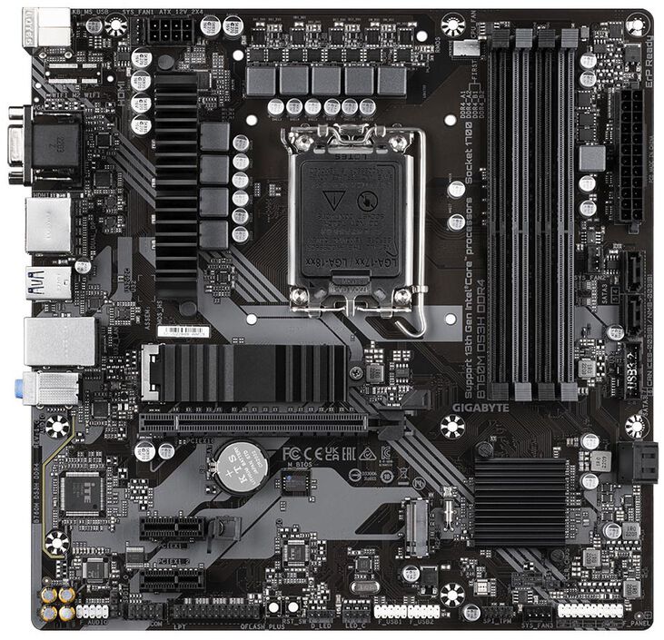 Placa Base Gigabyte B760M DS3H DDR4 image number 1