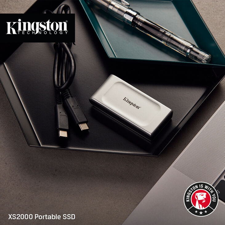SSD Externo Kingston XS2000 500GB USB3.2 Gen2 Gris (2000/2000MB/s) image number 2