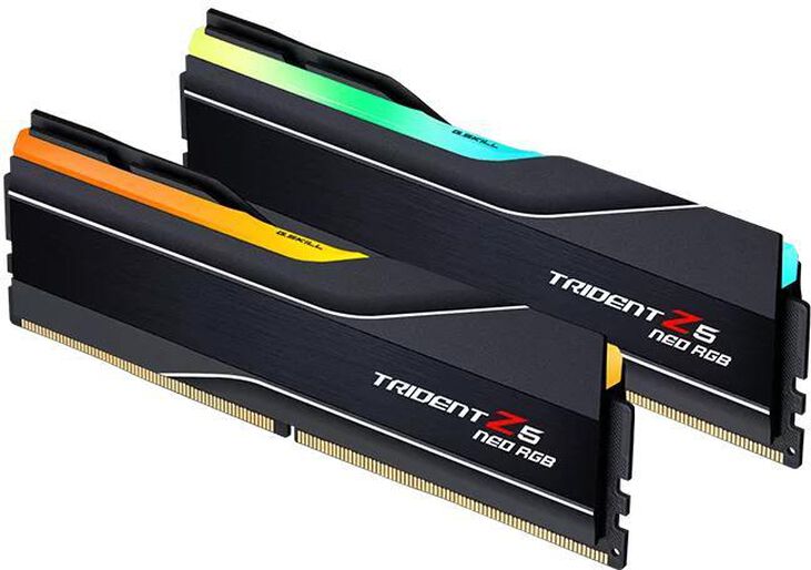 G.Skill Kit 32GB (2 x 16GB) DDR5 6400MHz Trident Z5 Neo RGB CL32 Black - F5-6400J3239G16GX2-TZ5NR image number 1